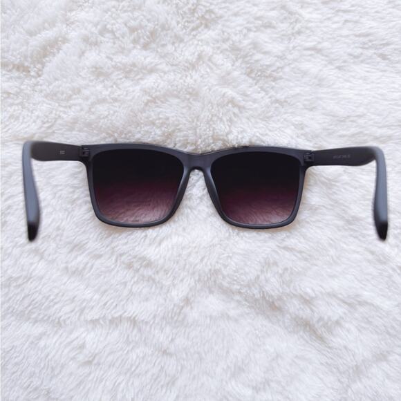 Otto Charcoal Angular Frame Sunglasses - Picture 8 of 11